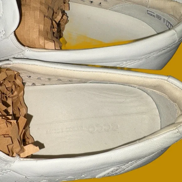 Ecco Women's White Slip-On Shoes - Picture 4 of 4